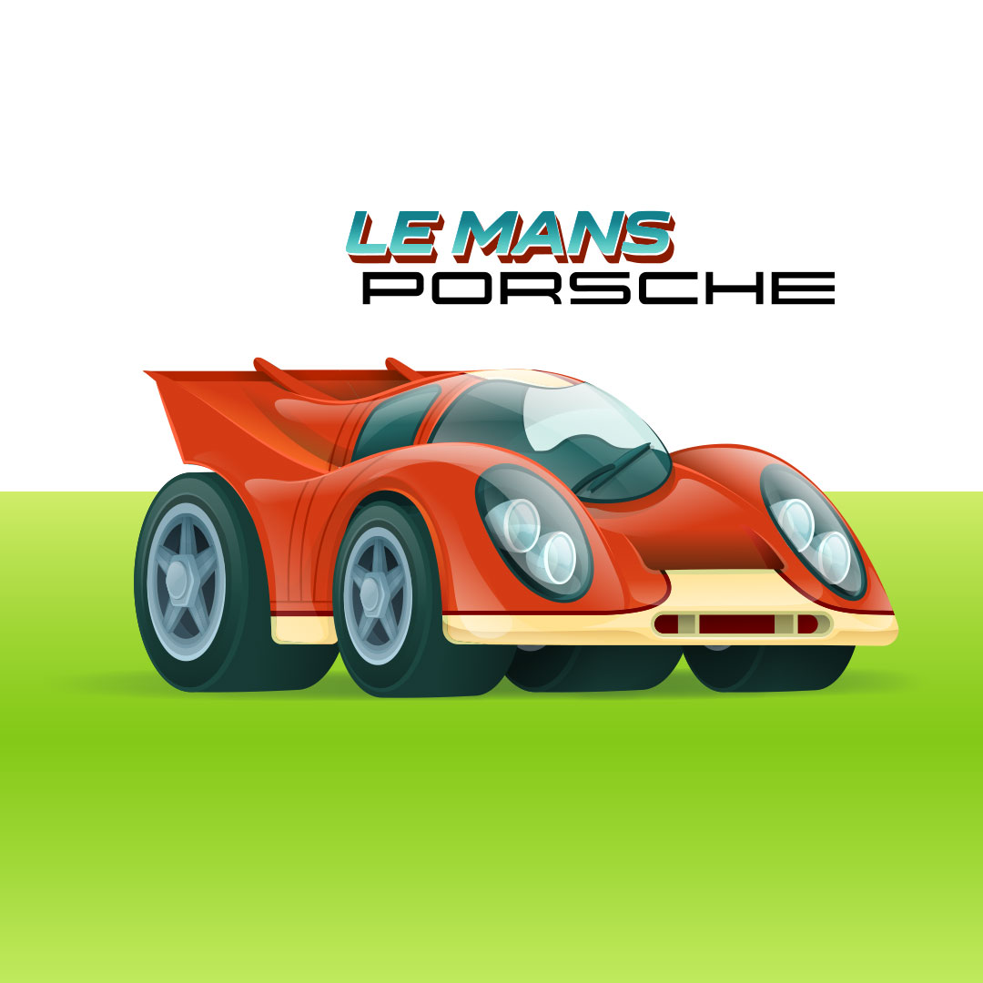 Porsche LeMans red model sheet thumbnail