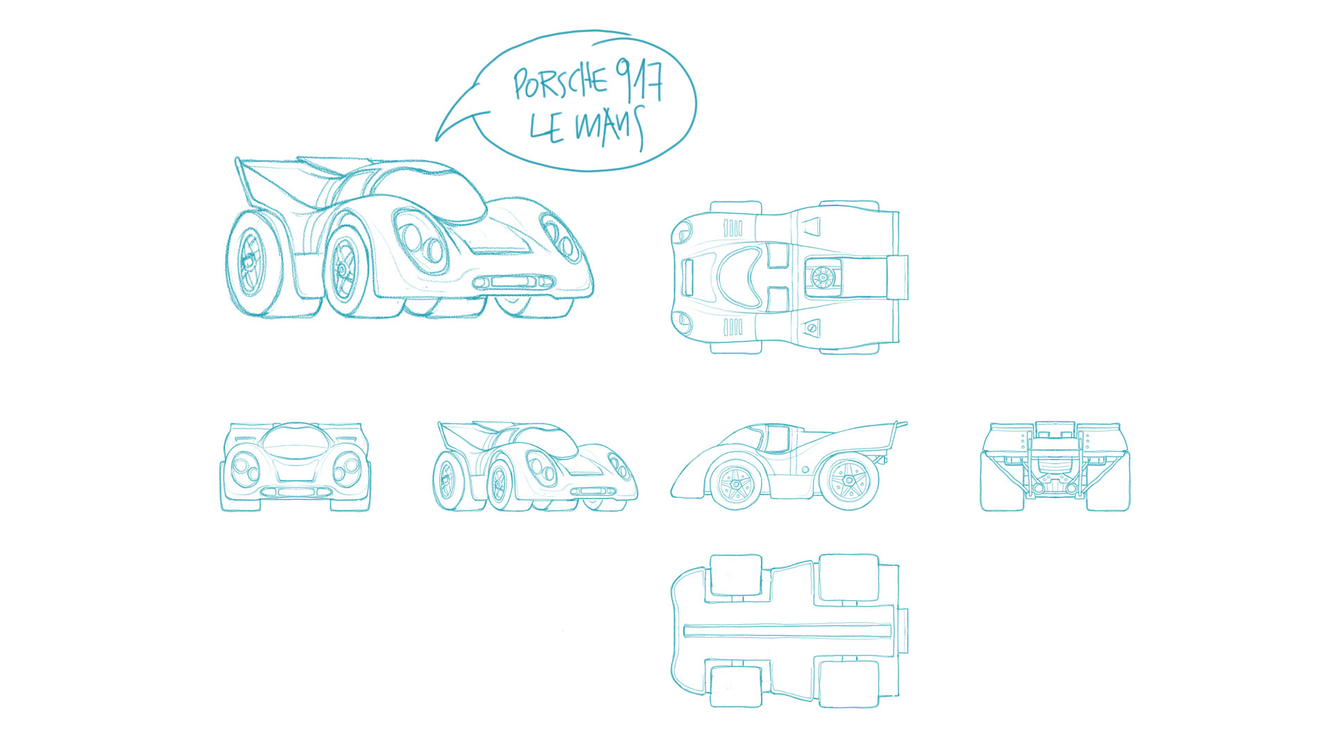 Porsche 911 sketch 1