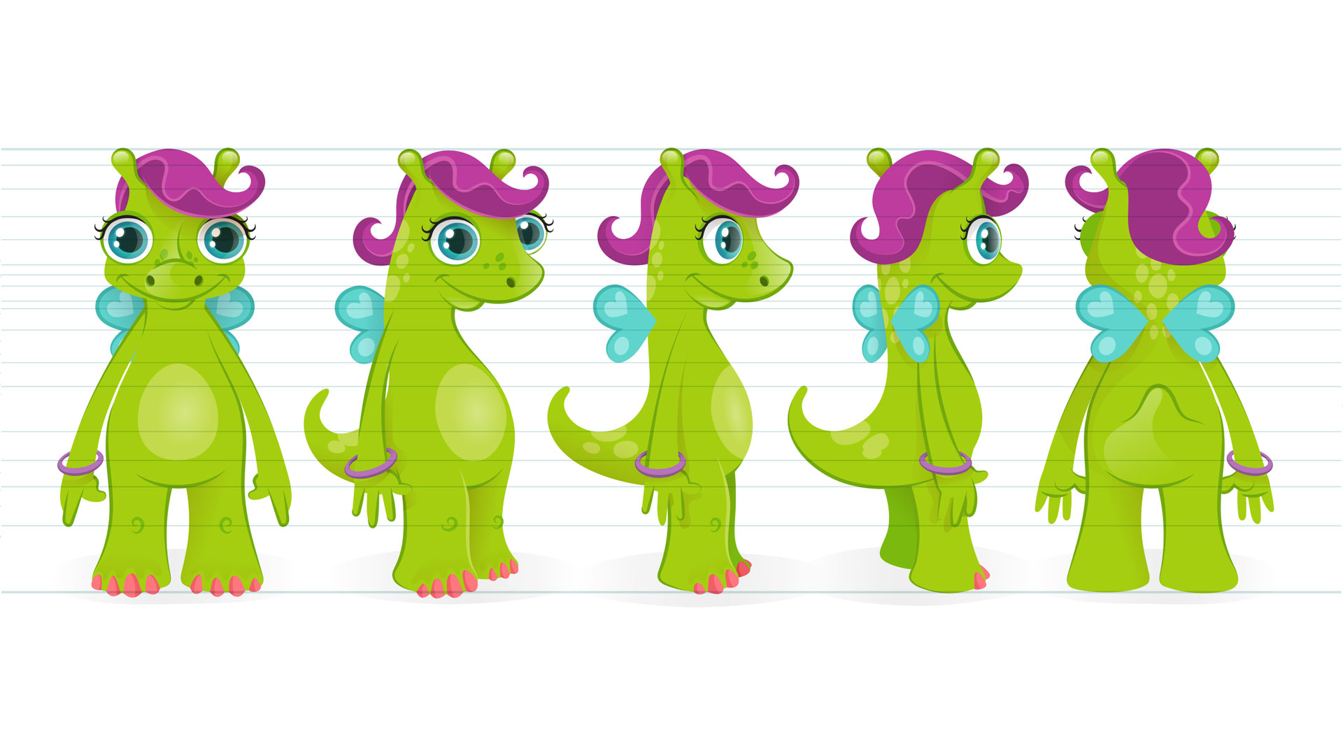 Mom character model sheet - Wonder.Tots